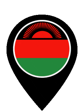 Malawi Pin Bounce animated flag GIF