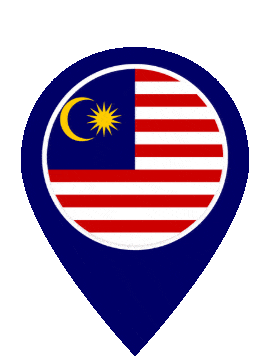 Malaysia Pin Bounce animated flag GIF