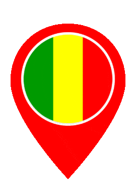 Mali Pin Bounce animated flag GIF