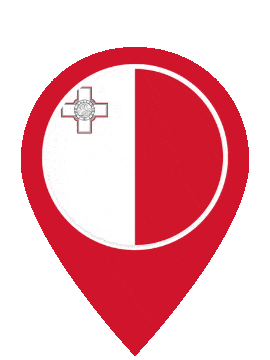 Malta Pin Bounce animated flag GIF
