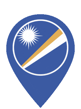 Marshall Islands Pin Bounce animated flag GIF