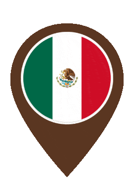 Mexico Pin Bounce animated flag GIF