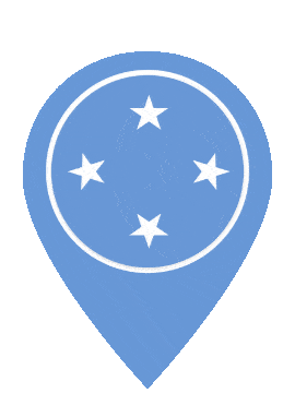 Micronesia Pin Bounce animated flag GIF