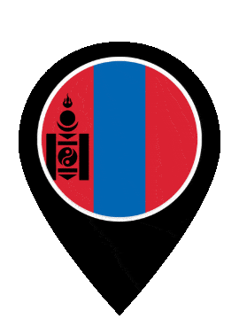 Mongolia Pin Bounce animated flag GIF