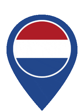 Netherlands Pin Bounce animated flag GIF