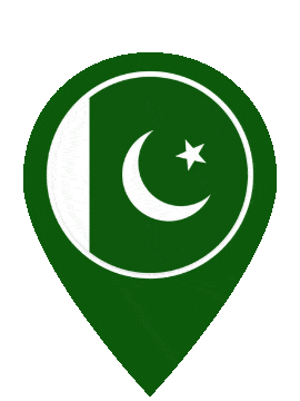 Pakistan Pin Bounce animated flag GIF