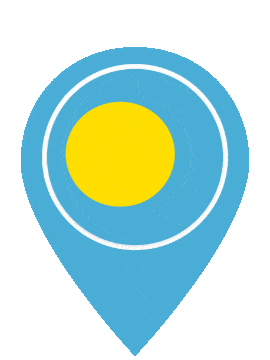Palau Pin Bounce animated flag GIF