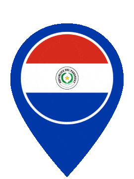 Paraguay Pin Bounce animated flag GIF