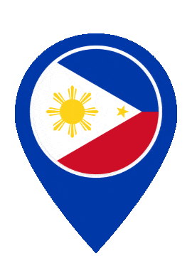 Philippines Pin Bounce animated flag GIF