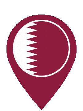 Qatar Pin Bounce animated flag GIF