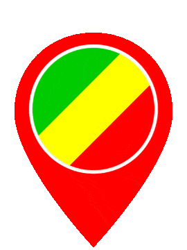 Republic Of The Congo Pin Bounce animated flag GIF