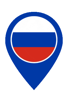 Russia Pin Bounce animated flag GIF