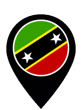Saint Kitts And Nevis Pin Bounce animated flag GIF