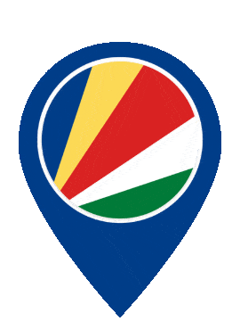 Seychelles Pin Bounce animated flag GIF