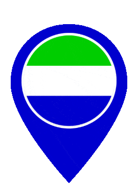 Sierra Leone Pin Bounce animated flag GIF