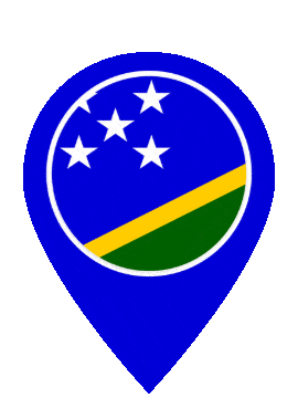 Solomon Islands Pin Bounce animated flag GIF
