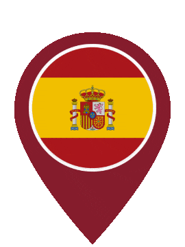 Spain Pin Bounce animated flag GIF