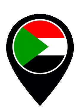 Sudan Pin Bounce animated flag GIF