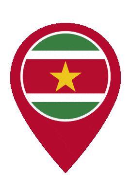 Suriname Pin Bounce animated flag GIF
