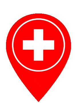 Switzerland Pin Bounce animated flag GIF