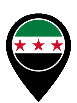 Syria Pin Bounce animated flag GIF