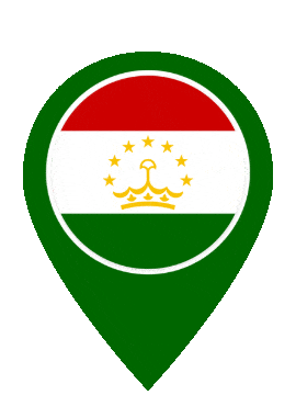 Tajikistan Pin Bounce animated flag GIF