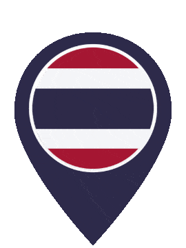 Thailand Pin Bounce animated flag GIF