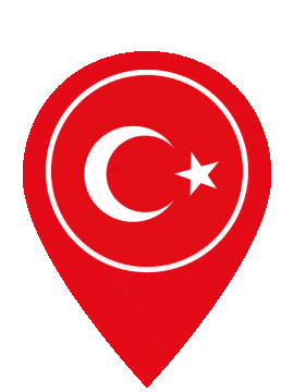 Turkey Pin Bounce animated flag GIF