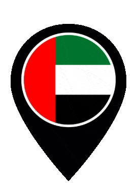 United Arab Emirates Pin Bounce animated flag GIF