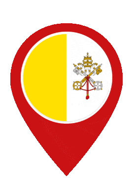 Vatican City Pin Bounce animated flag GIF