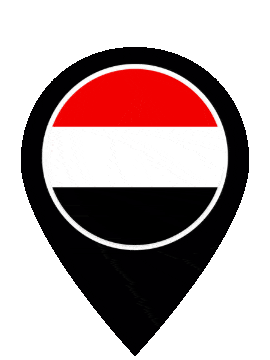 Yemen Pin Bounce animated flag GIF