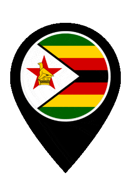 Zimbabwe Pin Bounce animated flag GIF