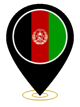 Afghanistan Pin Heartbeat animated flag GIF