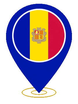 Andorra Pin Heartbeat animated flag GIF