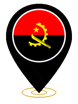 Angola Pin Heartbeat animated flag GIF