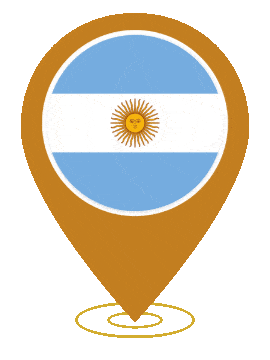 Argentina Pin Heartbeat animated flag GIF