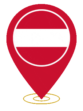 Austria Pin Heartbeat animated flag GIF