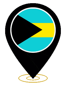 Bahamas Pin Heartbeat animated flag GIF