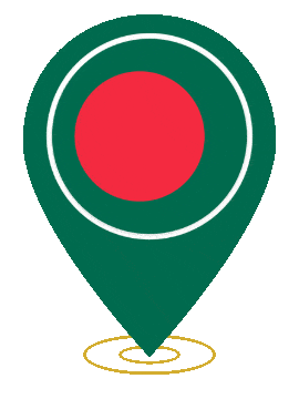 Bangladesh Pin Heartbeat animated flag GIF