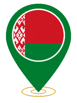 Belarus Pin Heartbeat animated flag GIF