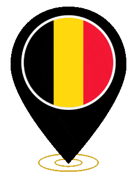 Belgium Pin Heartbeat animated flag GIF