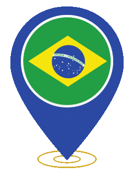 Brazil Pin Heartbeat animated flag GIF