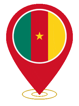 Cameroon Pin Heartbeat animated flag GIF
