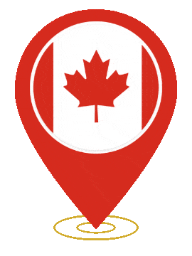 Canada Pin Heartbeat animated flag GIF