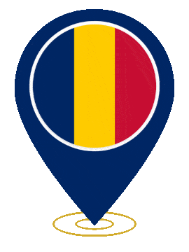 Chad Pin Heartbeat animated flag GIF