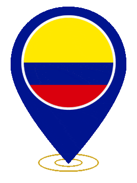 Colombia Pin Heartbeat animated flag GIF