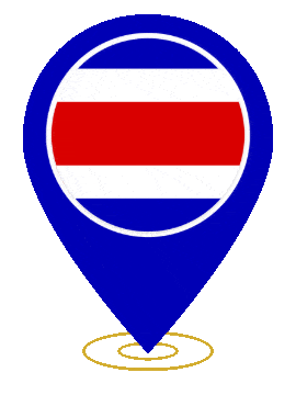 Costa Rica Pin Heartbeat animated flag GIF