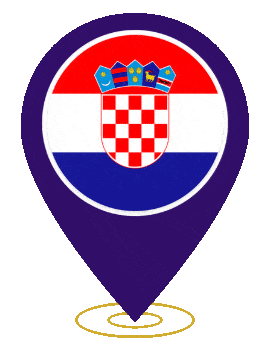 Croatia Pin Heartbeat animated flag GIF