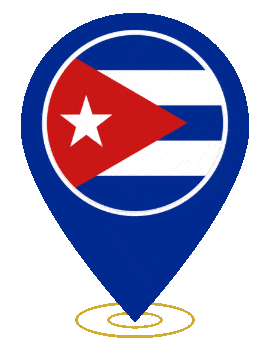 Cuba Pin Heartbeat animated flag GIF