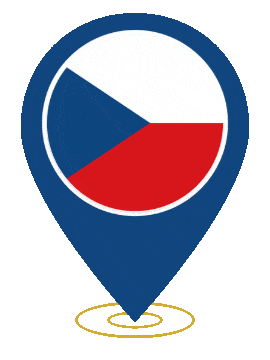 Czechia Pin Heartbeat animated flag GIF